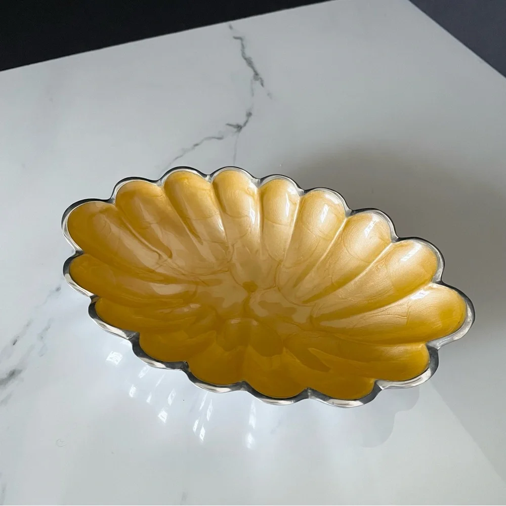 Saffron Oval Bowl by Julia Knight
